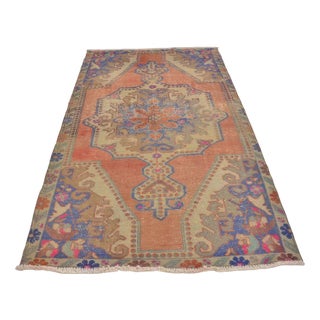 Vintage Oushak Turkish Rug, 1960 For Sale