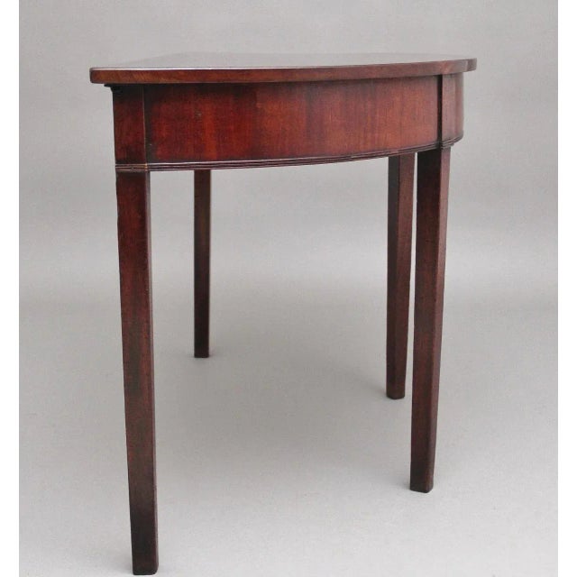 19th Century Mahogany Demi Lune Console Table, 1800 For Sale - Image 6 of 8