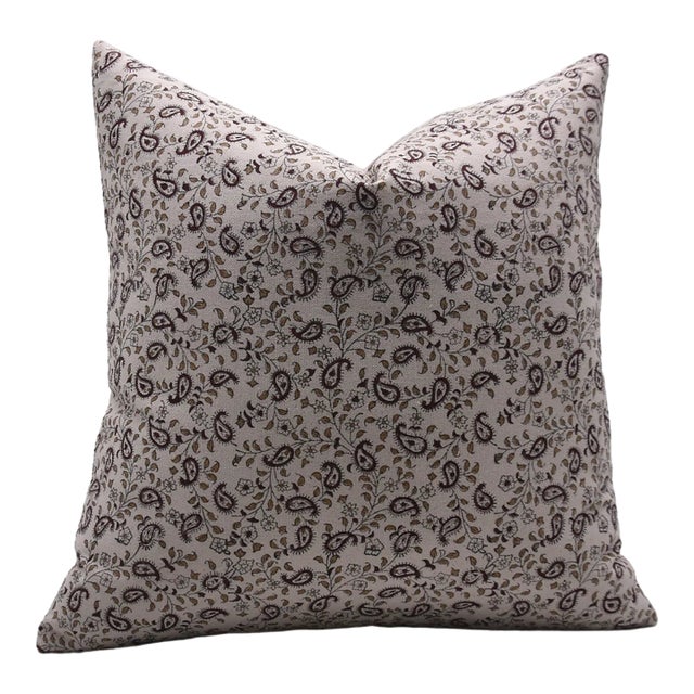 Fabdivine Decorative Block Print Cushion Cover 14x36 Inch Duck Canvas-Kari Jaal For Sale