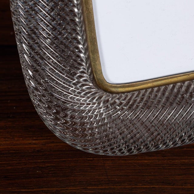 Venini Italian Venetian Glass Photograph Frame attributed to Paolo Venini for Venini, 1950s For Sale - Image 4 of 14