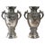 Asian Silvered Metal Vases, Set of 2 For Sale - Image 14 of 14