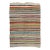 Mid 20th Century Striped Colorful Turkish Rag Rug For Sale