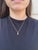 Metal 0.62ctw Diamond and Ruby Heart Charm Necklace, 18k Yellow Gold, Length 18 In. For Sale - Image 7 of 7