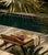 Contemporary Outdoor Micro The Gift Cushion Striped in Yellow and White by Lorenza Briola for Lo Decor For Sale - Image 3 of 4