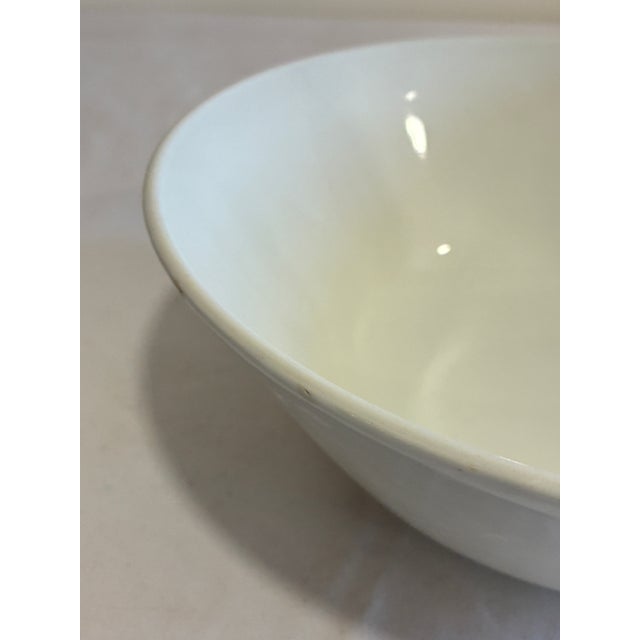 Late 20th Century Vintage Johnson Brothers White Ironstone Bowl, England For Sale - Image 5 of 9