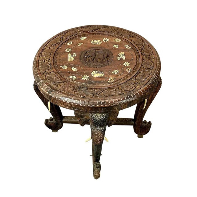 1920s Elephant Side Table, 1920s For Sale - Image 5 of 8