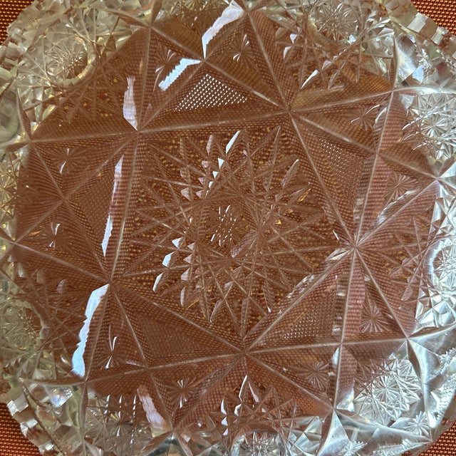 Early 20th Century American Brilliant Period Lead Crystal Cut Glass Bowl For Sale In Austin - Image 6 of 11