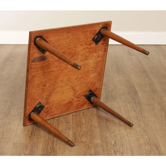 Mid Century Modern Mosaic Tile Top Square Side Table For Sale - Image 11 of 13