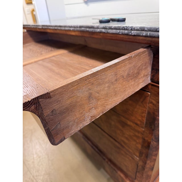 19th Century Louis Philippe Chest With Marble For Sale - Image 10 of 17