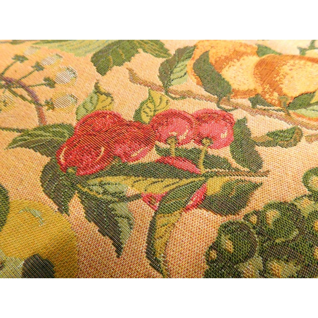 Yellow 1980s French Tapestry Featuring Fruits For Sale - Image 8 of 10