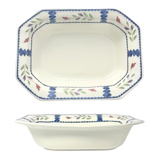 1990s Adams “Lancaster” Ironstone Serving Bowl For Sale