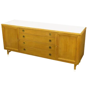 Renzo Rutili Bleached Mahogany and White Micarta Long Cabinet