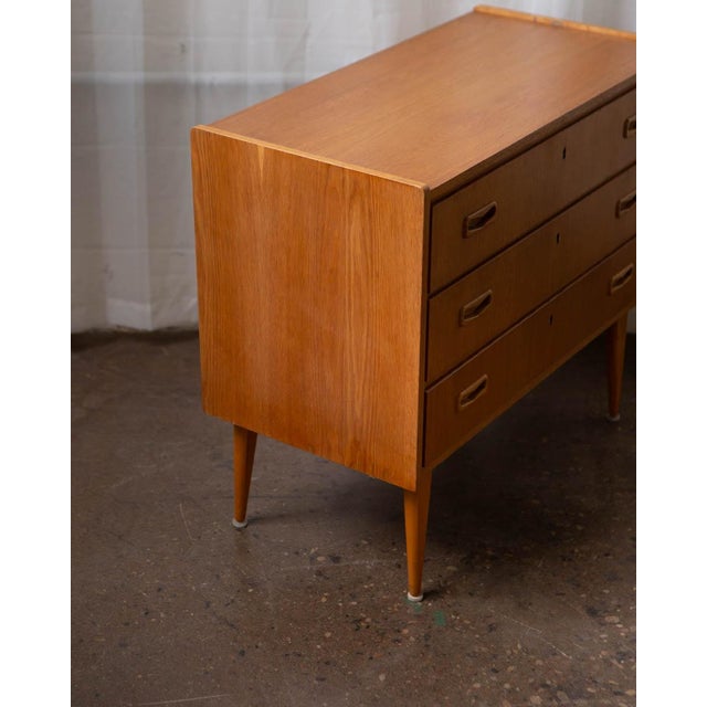 Brown Swedish Petite Teak Chest of Drawers, 1960s For Sale - Image 8 of 9