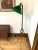 Stylish and unique green floor lamp made from an antique reflector from an old photo studio. Green color is gorgeous and...