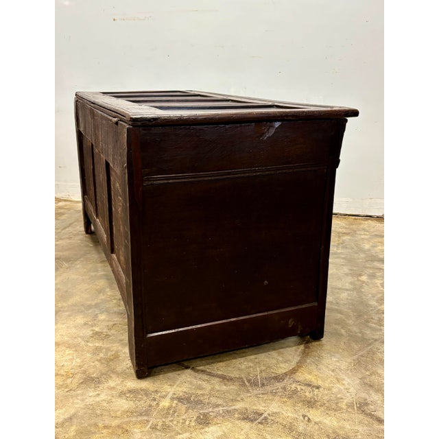 18th Century English Oak Coffer For Sale - Image 10 of 11