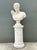 Late 20th Century Vintage Faux Coral Cast Plaster Bust of Hermes on Pedestal For Sale - Image 5 of 12