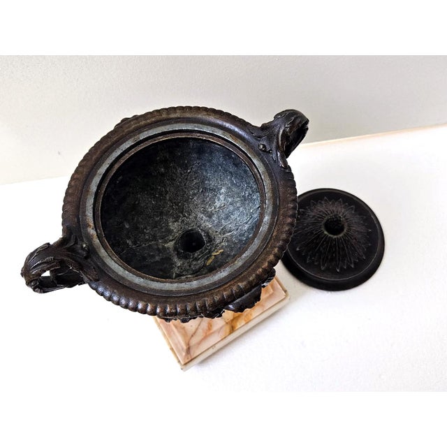 19th Century Grand Tour Bronze Warwick Vase Urn With Lid, C. 1870 For Sale - Image 6 of 11