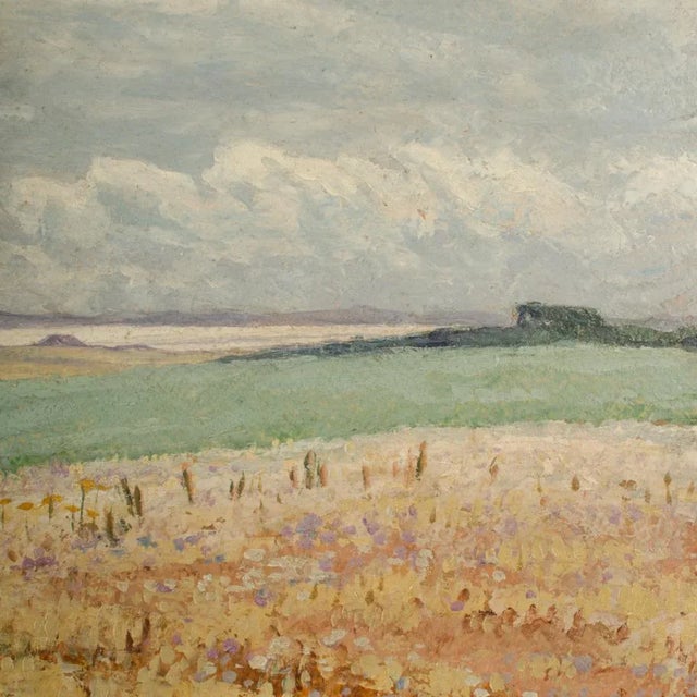 "Blush Fields" Impressionist Landscape Oil Painting by Magnus Weidemann. For Sale - Image 4 of 10