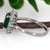 Metal 1.6Ct Zambian Emerald & Diamond Ring in Solid 14k Gold, Emerald Cut 8x6mm, Size 6.75 For Sale - Image 7 of 7