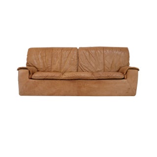 Caramel Leather 3-Seat Sofa from Cinna, 1970s For Sale