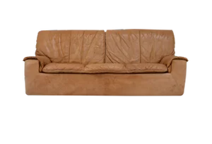 Caramel Leather 3-Seat Sofa from Cinna, 1970s