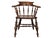 Captains 'Windsor" chair. Victorian ash-and-oak. Turned legs and spindles.