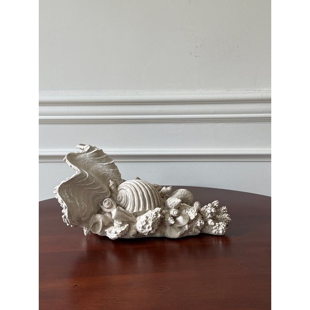 Antique White Vintage Grotto Style Wall Sconces— A Pair For Sale - Image 8 of 11