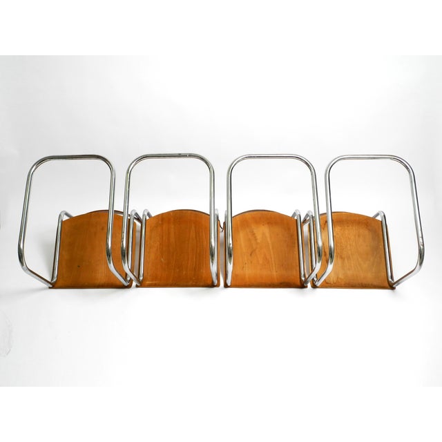 Bauhaus Tubular Steel Chairs by Mart Stam for Robert Slezak Czech, 1930s, Set of 4 For Sale - Image 10 of 18