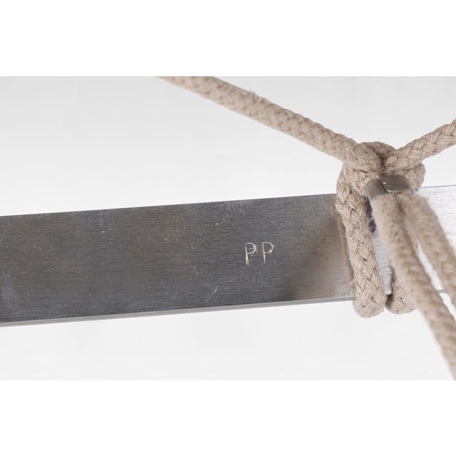 Metal Flag Halyard Lounge Chair by Hans J. Wegner For Sale - Image 7 of 7