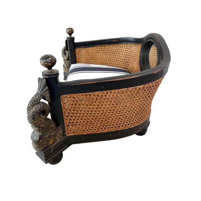 Wood Maitland-Smith English Regency Style Pet Bed For Sale - Image 7 of 12