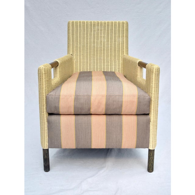 Thomas Pheasant for McGuire Organic Modern Club Chair & Ottoman For Sale - Image 10 of 11