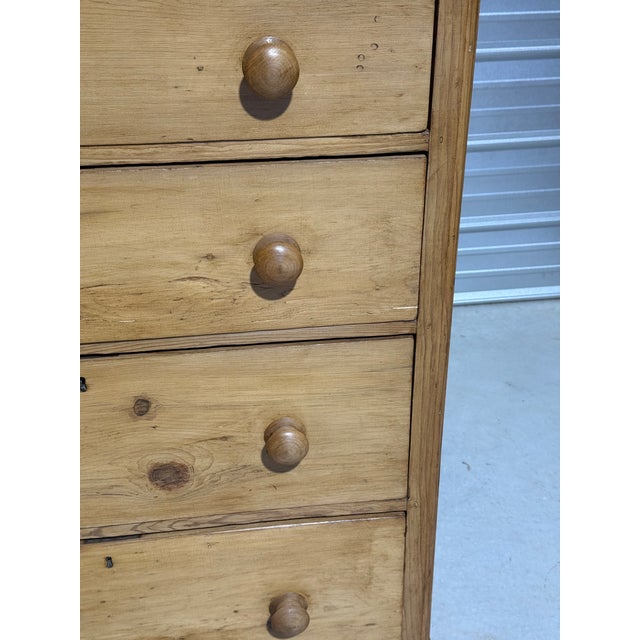 Antique Pine Four Drawers - Chest of Drawers From England For Sale - Image 9 of 18