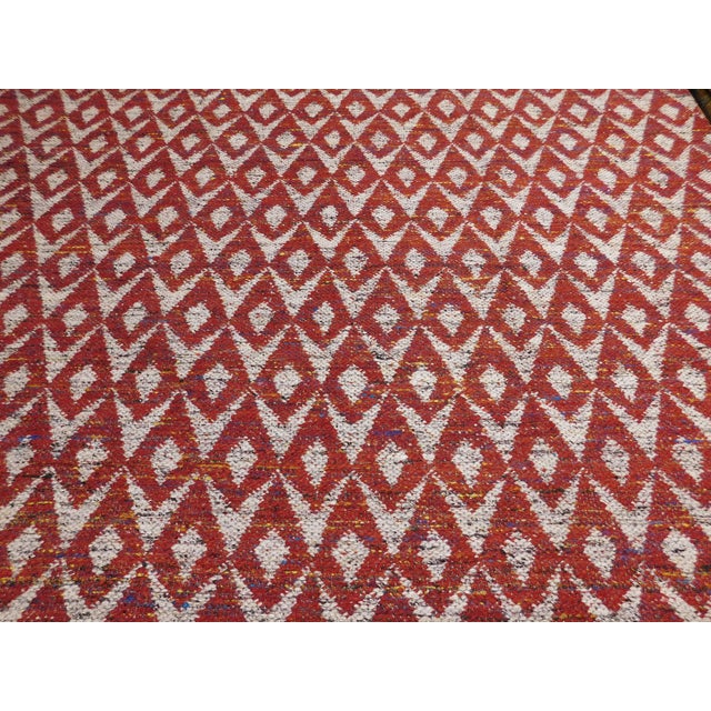 Modern Hand-Knotted Luxury Flatweave - 7’9” X 10’2” For Sale In Los Angeles - Image 6 of 15