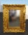 Large 57"Hx45" Vintage Frenchly Carved Gold Wall Mantle Beveled Mirror For Sale In Los Angeles - Image 6 of 12