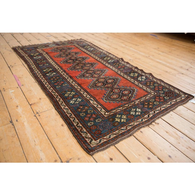 Tribal Antique Kurdish Rug - 3'6" X 6'2" For Sale - Image 3 of 10
