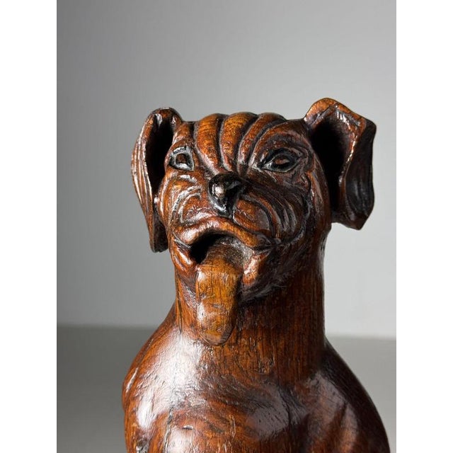 Hand-Carved Statue of Dog Saint Rocco, 18th Century For Sale - Image 15 of 18
