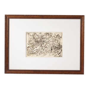 “Flight” Abstract Etching by Mae Alice Engron