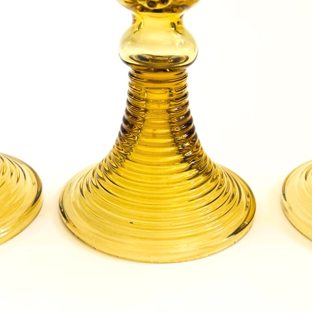 Glass German Roemer Coupe Glasses - Set of 4 For Sale - Image 7 of 9