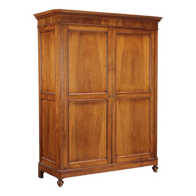 Walnut Wardrobe, Italy, Late 19th Century For Sale