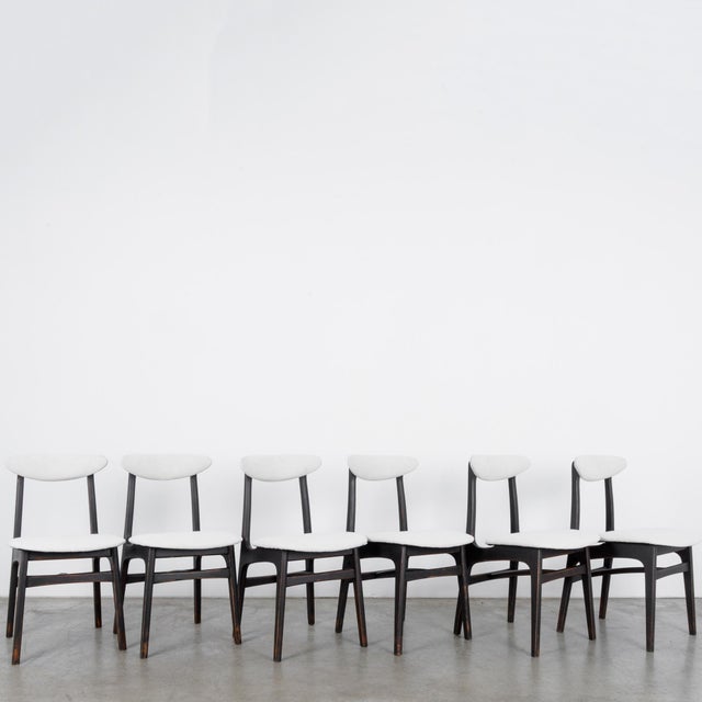 Mid-Century Modern Upholstered Dining Chairs- Set of 6 For Sale - Image 4 of 12