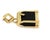 Louis Vuitton Louis Vuitton Steamer Bag 18k Yellow Gold Onyx Charm Pendant For Sale - Image 4 of 7