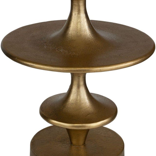 Jetson Brass Finish Side Table For Sale - Image 4 of 6