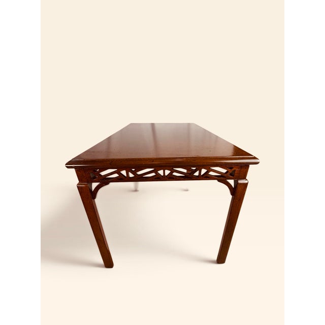 Mid Century Chinese Chippendale Fretwork Cocktail Table For Sale - Image 12 of 18