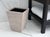 Boho Chic Artifacts Rattan Square Tapered Waste Basket with Metal Liner in White Wash For Sale - Image 3 of 9