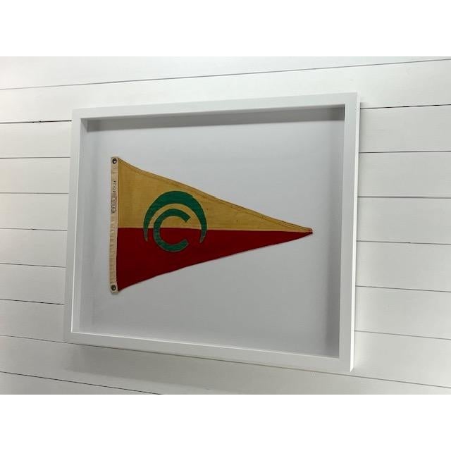 1980s Framed Nautical Pennant For Sale - Image 5 of 5