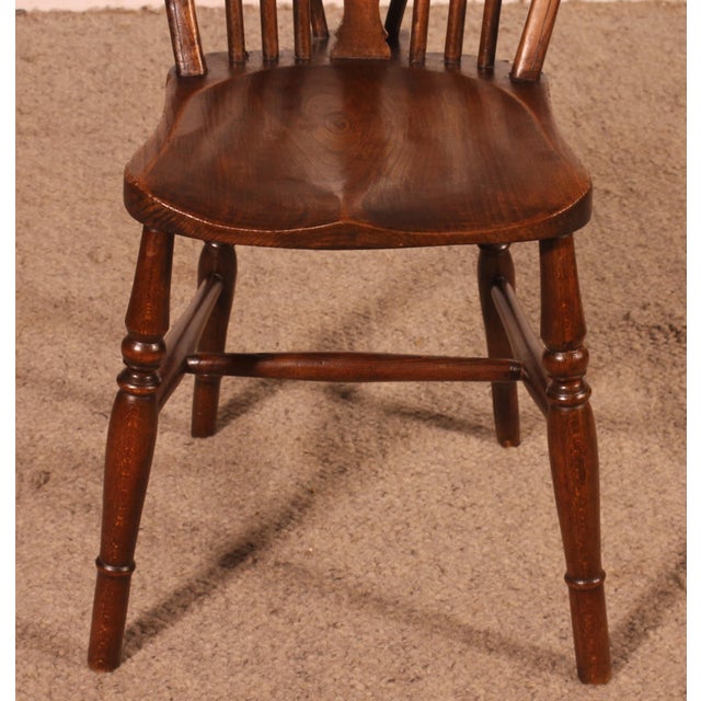 Windsor Wheelback Chairs, Set of 6 For Sale - Image 4 of 13