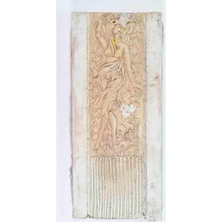 Unknown, Woman, Mid-20th Century, Oil Painting on Cement Panel For Sale