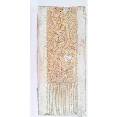 Unknown, Woman, Mid-20th Century, Oil Painting on Cement Panel For Sale