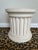 Vintage 1980’s Neoclassic Fluted Plaster Pedestal Side Table For Sale - Image 12 of 12