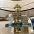 Vintage Blue and Clear Murano Glass Disc Table Lamps, Set of 2 For Sale - Image 3 of 6